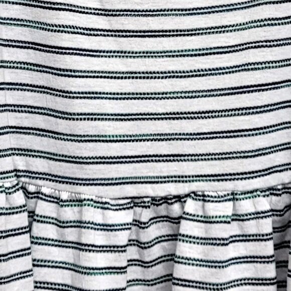 a.n.a White & Green Stripe Peplum Tank Top XL - Picture 3 of 7